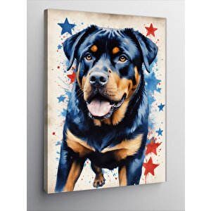 Kanvas Tablo Yıldızlar Ve Köpek