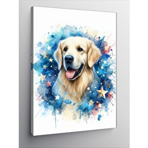 Kanvas Tablo Yıldızlar Ve Köpek