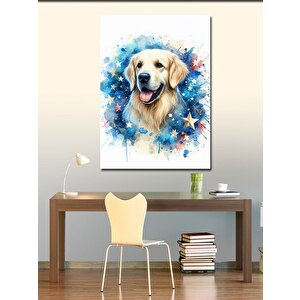 Kanvas Tablo Yıldızlar Ve Köpek