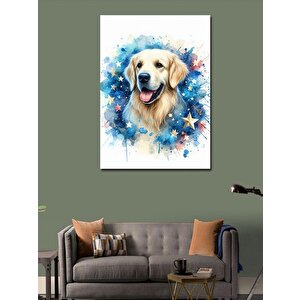 Kanvas Tablo Yıldızlar Ve Köpek