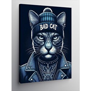 Kanvas Tablo Kötü Kedi