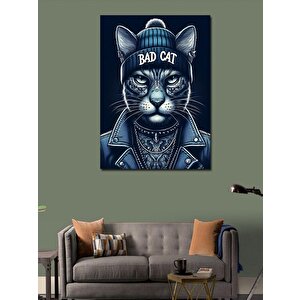 Kanvas Tablo Kötü Kedi