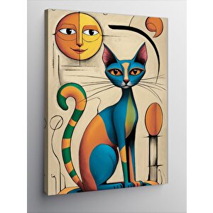 Kanvas Tablo Güneş Ve Kedi