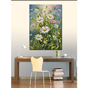 Kanvas Tablo Beyaz Papatyalar 70x100 cm