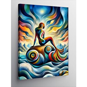 Kanvas Tablo Yavru Köpek Ve Gülen Çocuk 70x100 cm