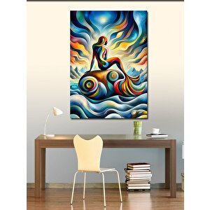 Kanvas Tablo Yavru Köpek Ve Gülen Çocuk 70x100 cm