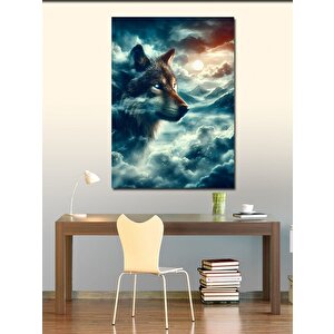 Kanvas Tablo Bulut Ve Kurt 70x100 cm
