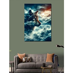 Kanvas Tablo Bulut Ve Kurt 70x100 cm