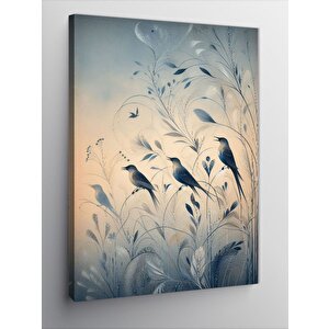 Kanvas Tablo Renkli Kuşlar Ve Doğa 70x100 cm