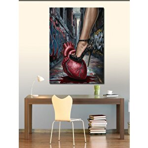 Kanvas Tablo Sarı Gözlü Kara Kedi 100x140 cm