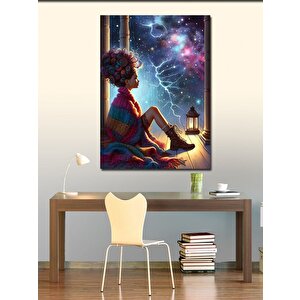 Kanvas Tablo Kuru Kafalı Özgürlük Heykeli 100x140 cm