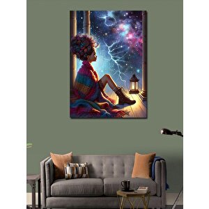Kanvas Tablo Kuru Kafalı Özgürlük Heykeli 100x140 cm