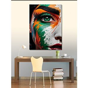 Kanvas Tablo Çiçek Eken Çocuk 70x100 cm