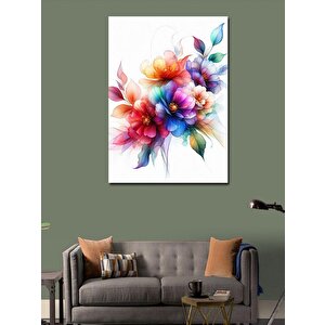 Kanvas Tablo Renkli Çiçekler 100x140 cm