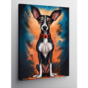 Kanvas Tablo Papyonlu Köpek 70x100 cm
