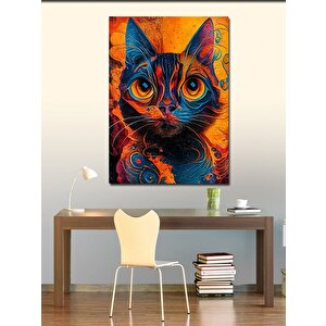 Kanvas Tablo Sarman Kedi