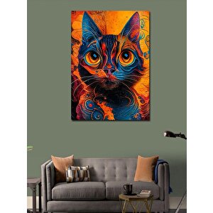 Kanvas Tablo Sarman Kedi