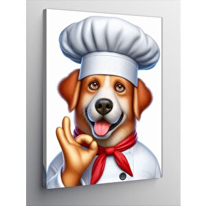 Kanvas Tablo Sevimli Şef Köpek