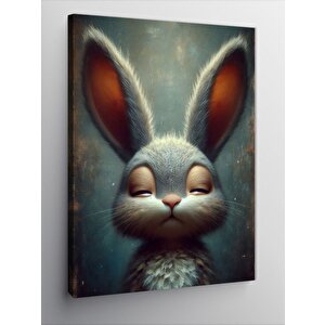 Kanvas Tablo Bahtel Renkli Çiçek Yaprakları 100x140 cm