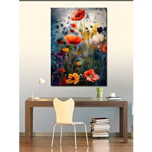 Kanvas Tablo Renkli Çiçekler Ve Doğa 100x140 cm
