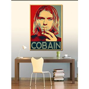 Kanvas Tablo Kurt Cobain 100x140 cm