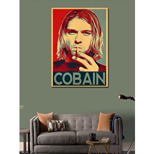 Kanvas Tablo Kurt Cobain 100x140 cm