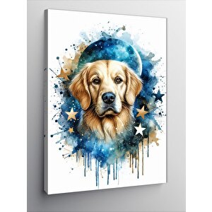 Kanvas Tablo Yıldızlar Ve Köpek