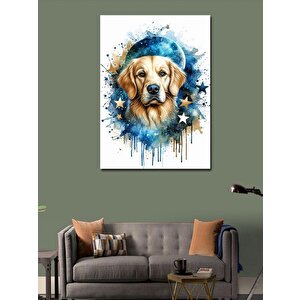 Kanvas Tablo Yıldızlar Ve Köpek