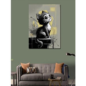 Kanvas Tablo Sevimli Yavru Kedi 70x100 cm