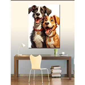 Kanvas Tablo Dost Köpekler