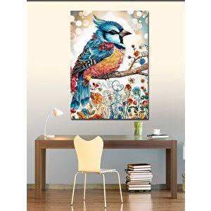 Kanvas Tablo Renkli Kuş 70x100 cm
