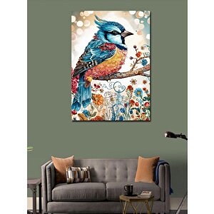 Kanvas Tablo Renkli Kuş 70x100 cm