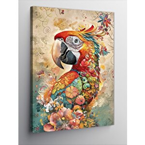 Kanvas Tablo Günebakan Çiçeği Ve Kuru Kafa 70x100 cm