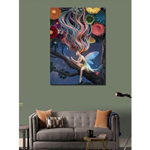 Kanvas Tablo Sevimli Mutfak Ve Kedi 100x140 cm