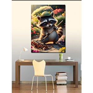 Kanvas Tablo Sarı Köpek Golden 100x140 cm