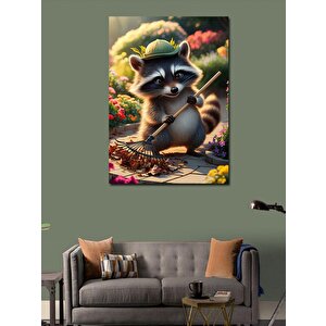 Kanvas Tablo Sarı Köpek Golden 70x100 cm