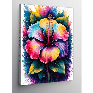 Kanvas Tablo Renkli Çiçek 100x140 cm