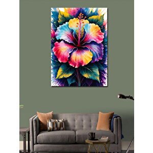 Kanvas Tablo Renkli Çiçek 70x100 cm