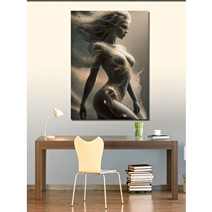 Kanvas Tablo Japon Kadın Ve Kuru Kafa 100x140 cm