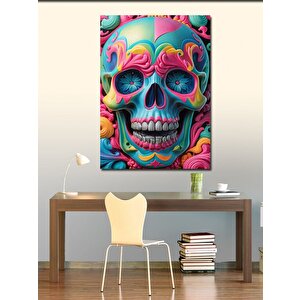 Kanvas Tablo Pembe Kuru Kafa 70x100 cm