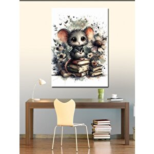 Kanvas Tablo Muffin Yapan Kedi 70x100 cm