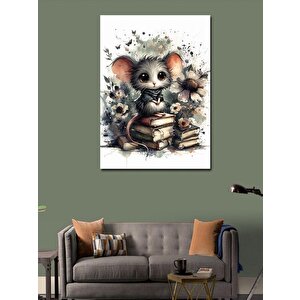 Kanvas Tablo Muffin Yapan Kedi 70x100 cm