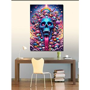 Kanvas Tablo Renkli Kuru Kafalar 100x140 cm