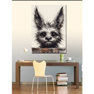 Kanvas Tablo Sevimli Uzun Tüylü Köpek 100x140 cm