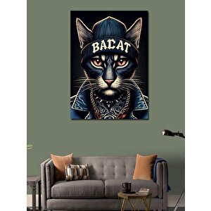 Kanvas Tablo Kötü Kedi