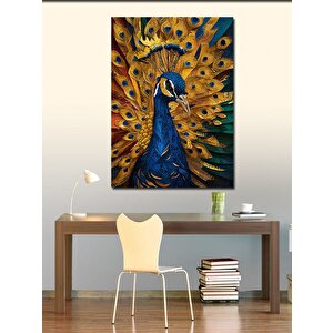 Kanvas Tablo Sarı Tavus Kuşu 70x100 cm