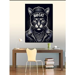 Kanvas Tablo Kötü Kedi 