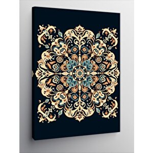 Kanvas Tablo Sevimli Tavşan Ve Çiçekler 70x100 cm
