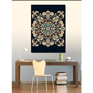 Kanvas Tablo Sevimli Tavşan Ve Çiçekler 70x100 cm