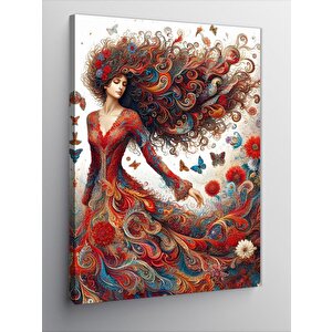 Kanvas Tablo Kurabiye Yapan Aşçı Kedi 70x100 cm